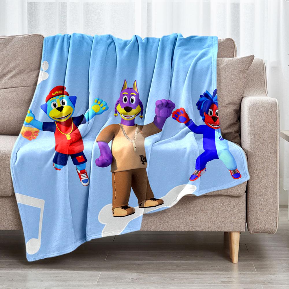 Doggyland Theme Printed Blanket - Perfect for Couch, Bed, Travel & Outdoor Use | Machine Washable, Cozy & Durable.
