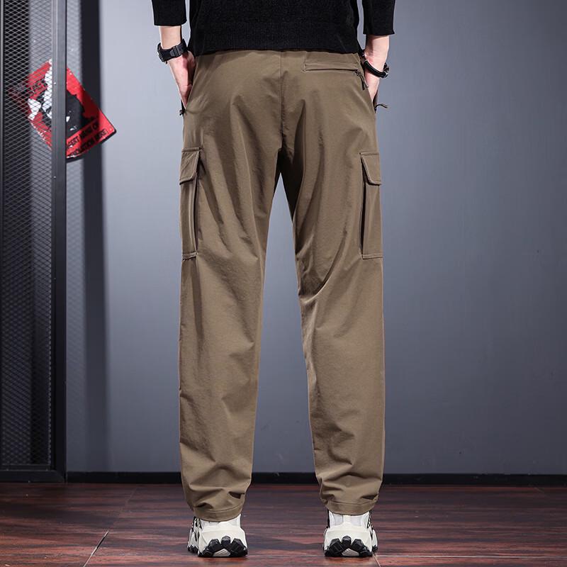Men's Outdoor Straight-Leg Softshell Cargo Pants