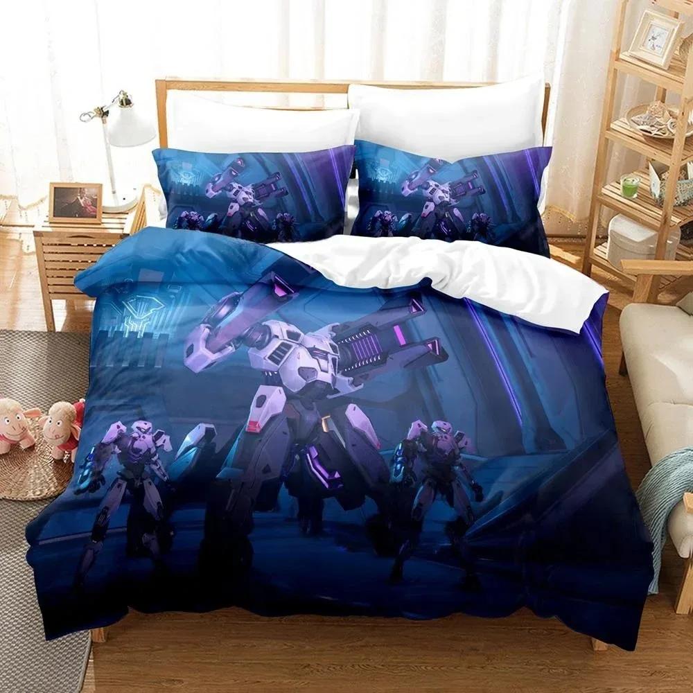 

3D Printing Game Overwatch 2 Invasion Bedding Set Single Twin Full Queen King Size Bed Set Adult Kid Bedroom Duvet cover Sets 70x133cm 2pcs