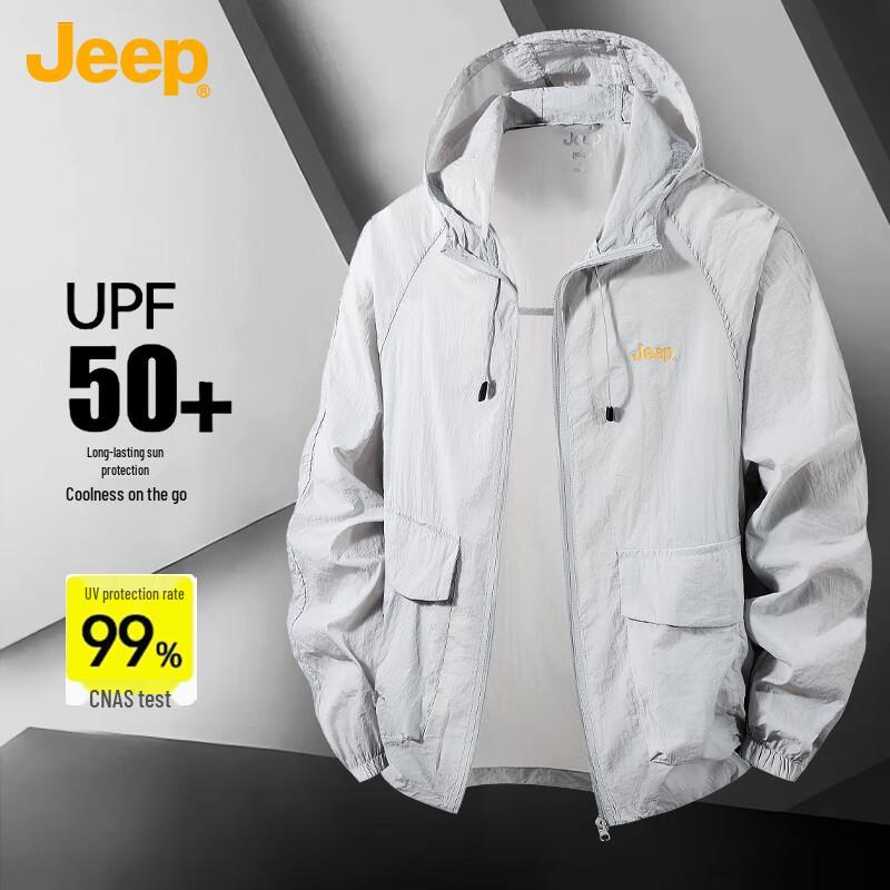 

Мужская куртка JEEP с защитой от солнца UPF50+ из ледяного шелка для улицы L