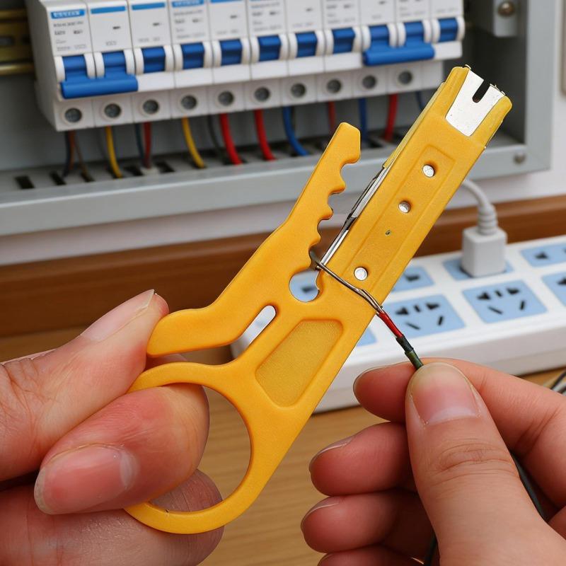 Mini Plastic Wire Stripper Multi-purpose Portable Wire Cutter Cable Crimper Pliers for Electrician Repair Stripping Hand Tools