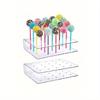 1pc Clear Acrylic Cake Stand, Dessert Display Rack, Birthday Party Gathering Table Decoration, Christmas