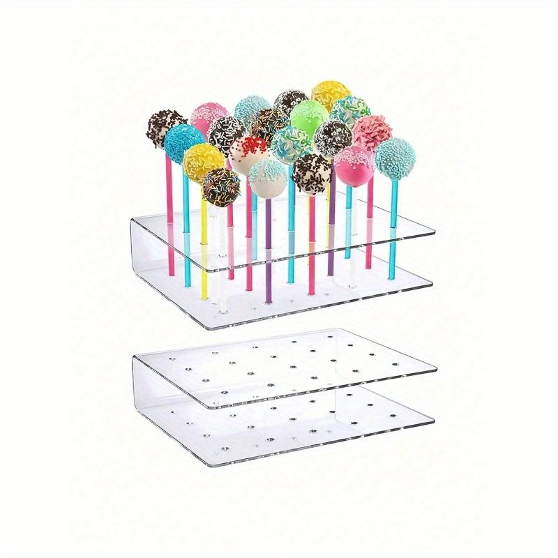 1pc Clear Acrylic Cake Stand, Dessert Display Rack, Birthday Party Gathering Table Decoration, Christmas