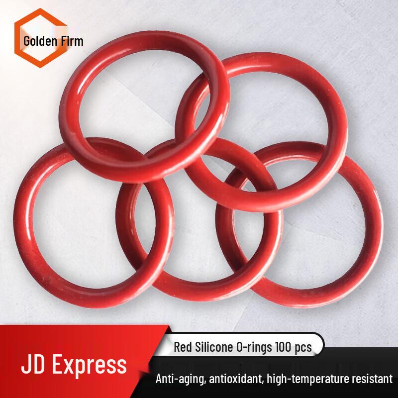 Red Silicone O-Ring Seal 12x1.9mm (100 pcs)