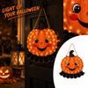 Gloeiende Pompoen Deurhanger Halloween Decoratie met Licht