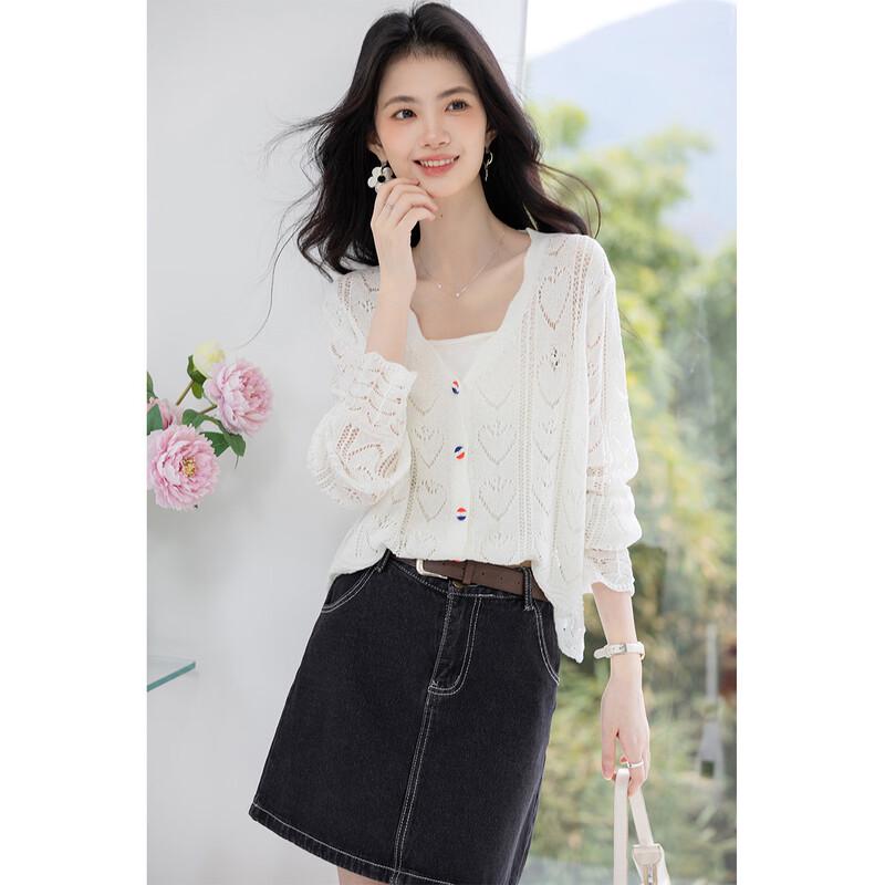 Mocana Women's Summer Thin Long Sleeve Knit Cardigan