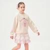 Montagut 2026 Girls' Spring/Autumn Round Neck Letter Print Sweatshirt