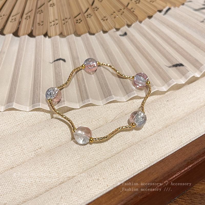 

Элегантный ретро-браслет из стеклянных бусин в этническом стиле для женщин - стильный и высококачественный S620 золотой