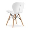 LAGO eco-leather chair - white x 2