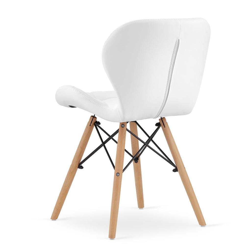 LAGO eco-leather chair - white x 2