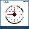 ELING 52mm 2" Clock Meter Gauge 12-hour Format with Red Backlight 12V/24V for Boat Car Truck Waterproof Auto Accessories