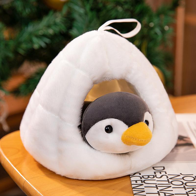 Cute Snow Cave Penguin Doll Plush Toy Nest Seal Sea Lion Polar Bear Penguin Snow Nest Sea Lion Doll