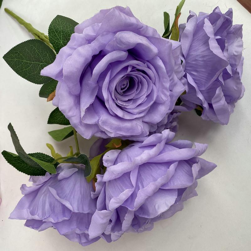 Silk Rose Artificial Flowers Bouquet Wedding Decor Home Photography Floral Prop