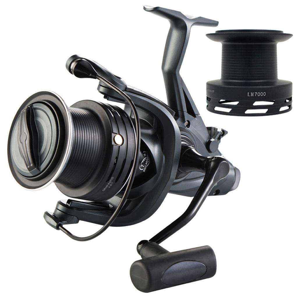 4.9:1 Carp Spinning Reel 15kg Brake Force Dual Brake Fishing Reel with Dual Spool for Fishing