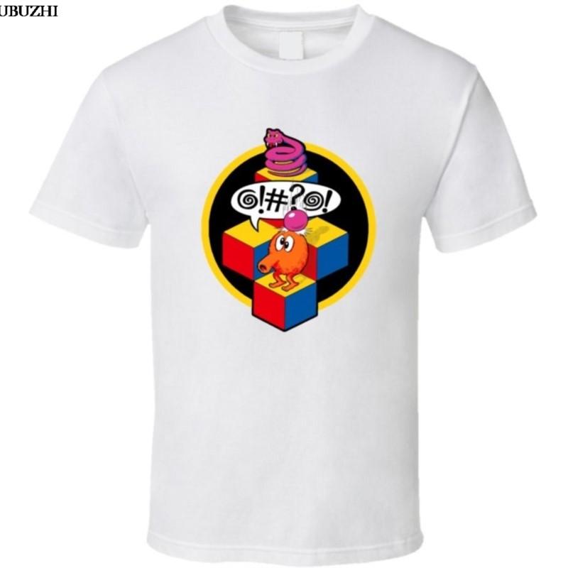 Qbert TShirt Arcade Video Game Gaming Classic Retro 80s fun  Cartoon t shirt men Unisex New Fashion tshirt free S
