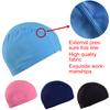 1Pc Swimming Cap Ear Guards Elastic Fabric Solid Color Swim Hat Short/Long Hair Big Kids Polyester Womens/Mens