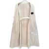 K.T 01-15WE06 White Angora Wool Convertible Long Coat coat 7 off whiteUsed