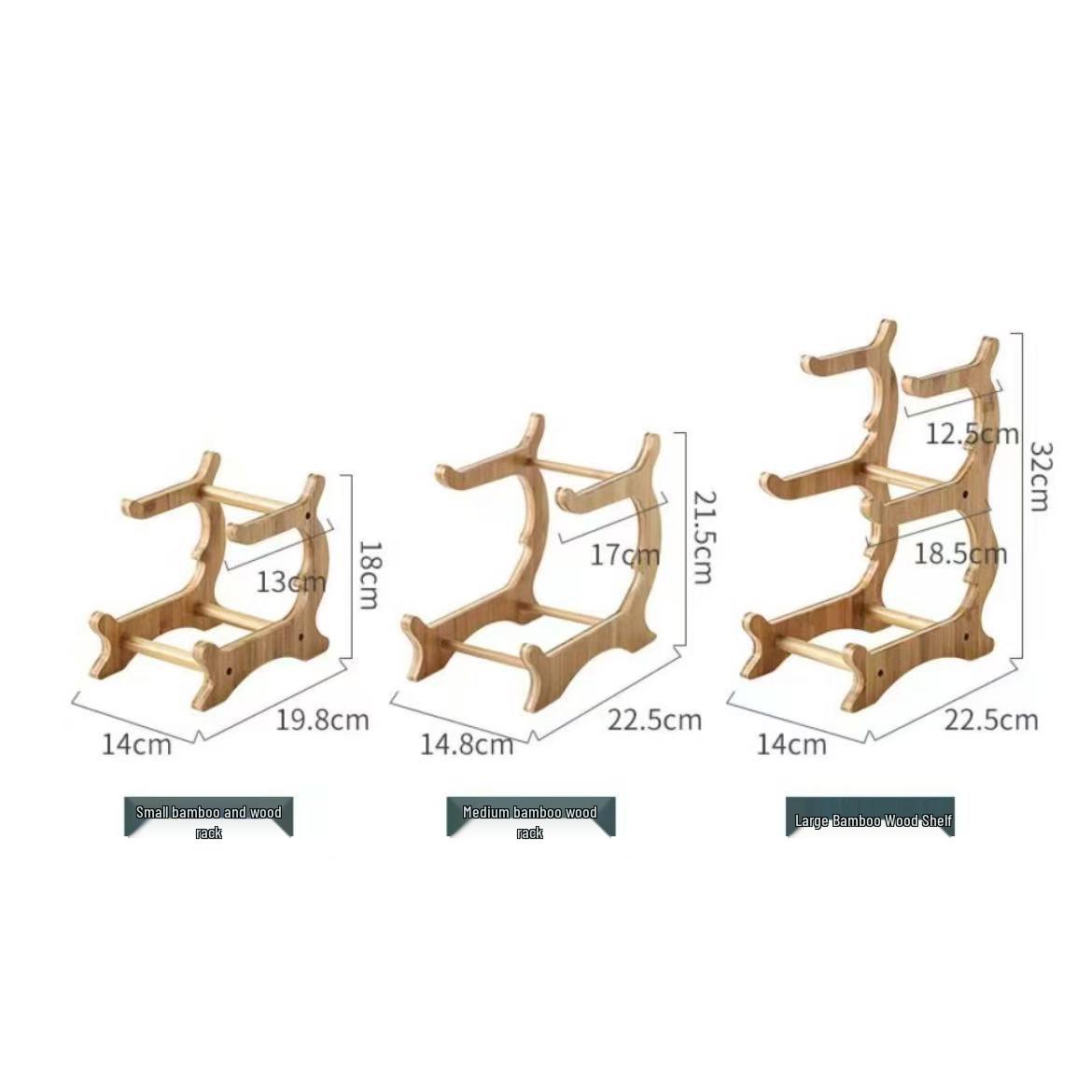 Портативная многоярусная деревянная подставка-стеллаж для фруктов и закусок
