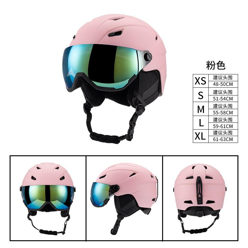 Unisex Ski Helmet Adults Full Coverage Winter Sports Protective Gear EPS PC Construction Adjustable Fit
