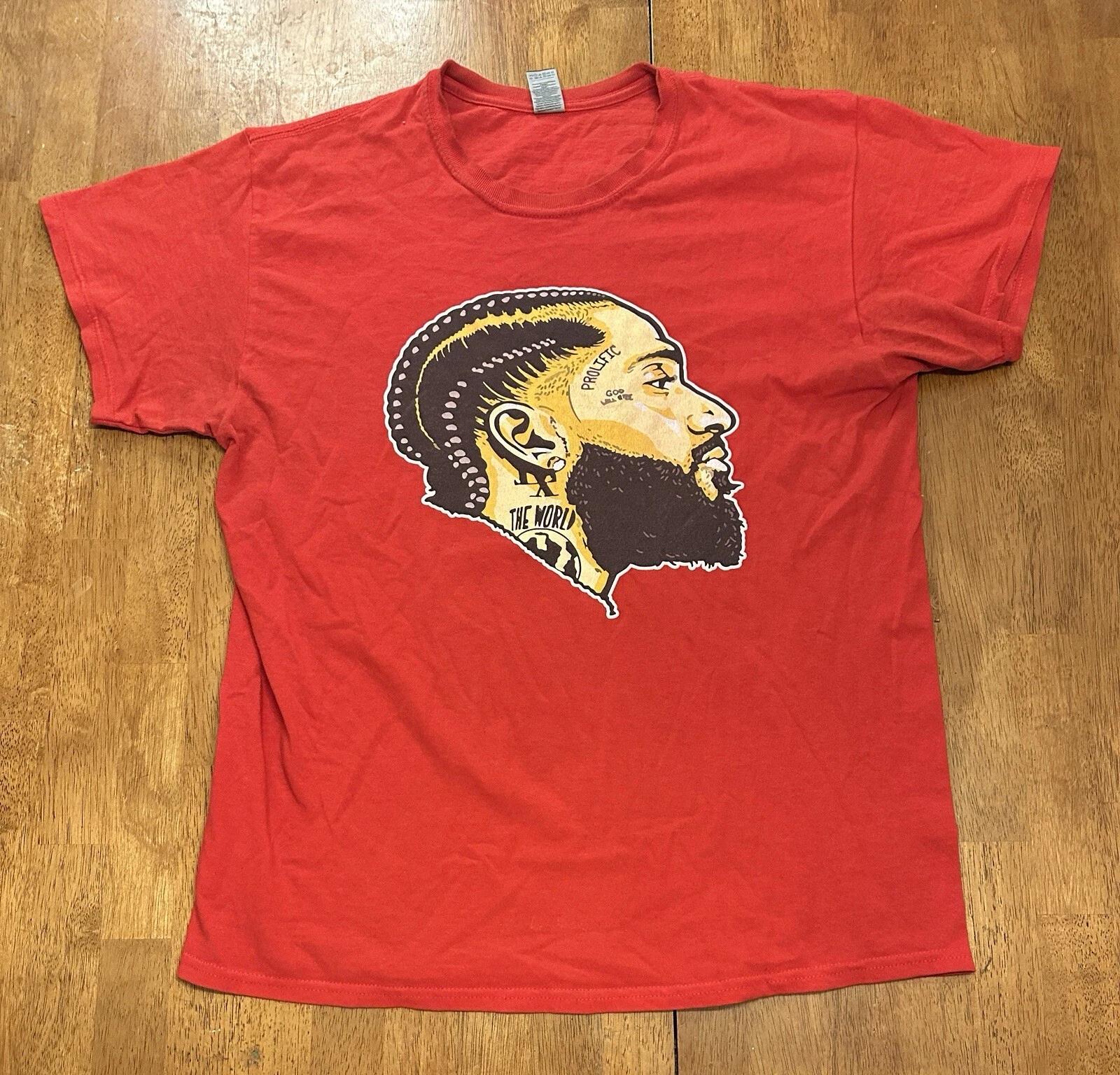 Nipsey Hussle T Shirt Large Red Rap Hip Hop 2XL