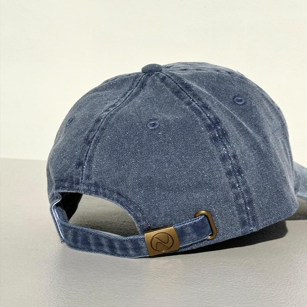 Nyuhaeteun Vintage Washed Ball Cap (Blue)