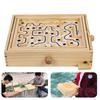 Hot Kids Wooden Toy 3D Puzzle Ball Maze Wood Case Box Fun Brain Hand Challenge Balance Games Educational Toys for Children Adult