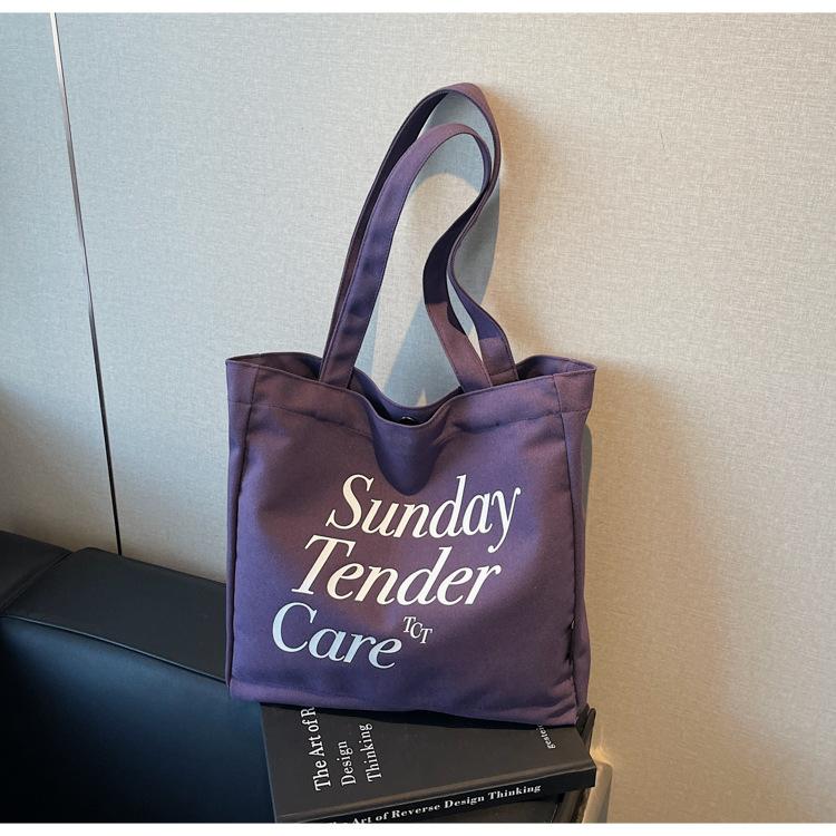 

Retro large-capacity women s backpack tote bag New simple tote bag Versatile commuter shoulder bag фиолетовый