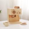 Wooden play house toys coffee machine children's role kitchen play toys educational multifunctional toys simulation dining kitchen set toys Christmas