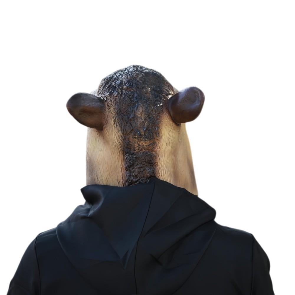 Maschera di Cammello Divertente Accessorio per Costume Testa di Animale in Lattice Per Feste e Festival