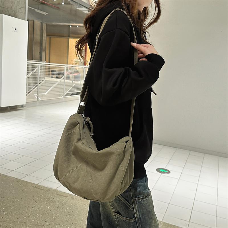 Borsa a Spalla in Tela Monocolore da Donna Unisex per Studenti Universitari Borsa a Tracolla per Ragazzo/Ragazza Borsa Quotidiana Casual per lo Shopping Borsa da Viaggio