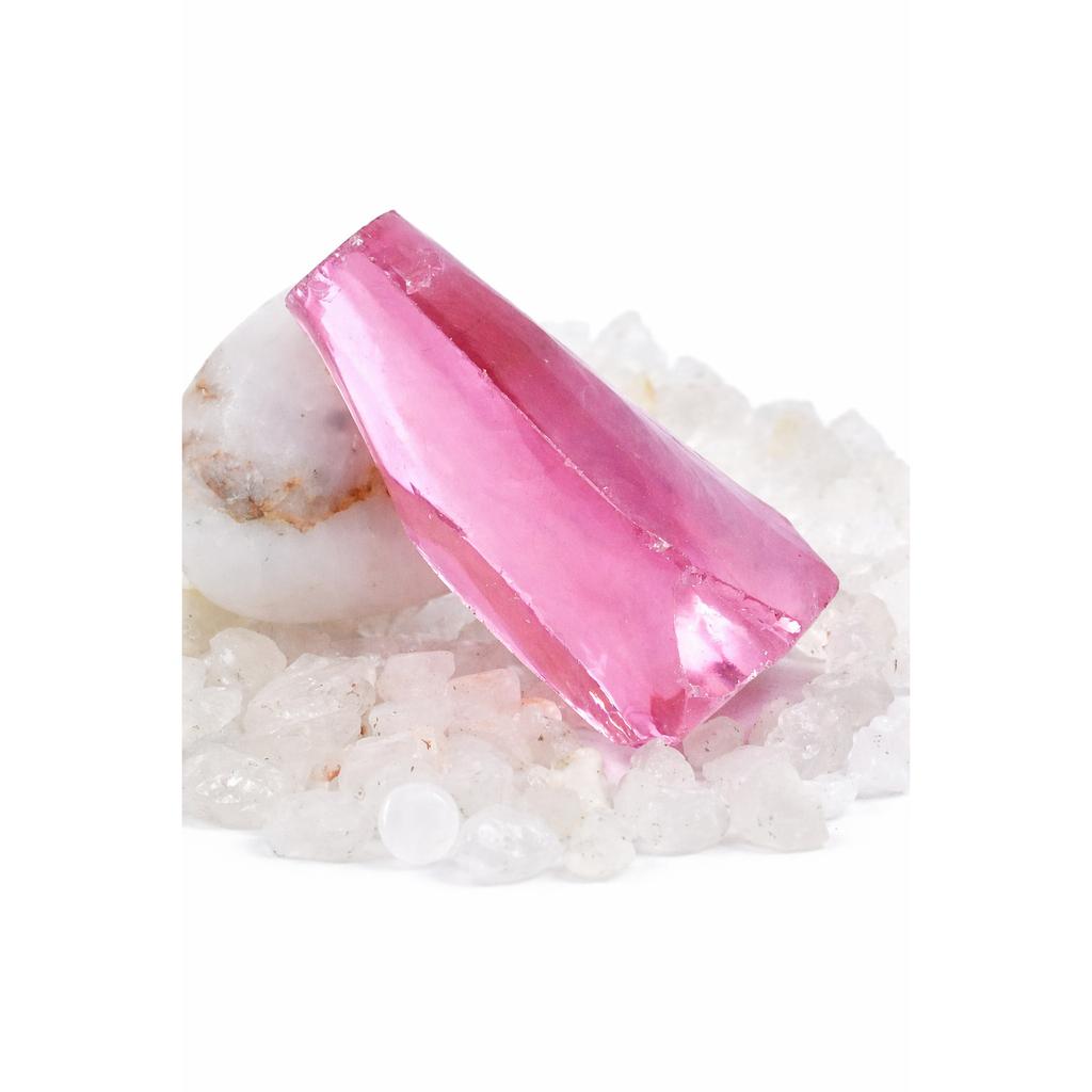 Naturalny Różowy Szafir Nieoszlifowany Surowy 269,55 Karat Luźny Kamień Szlachetny CERTYFIKOWANY AR-3402-S