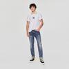 Letter Print Round Neck Short Sleeve Casual T-Shirt Men tops White LMT0081114LE00FK14000