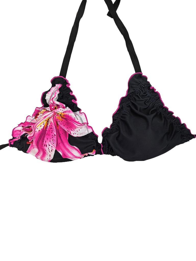 Plus Size European & American Women's Sexy Halter Tie-up Bikini Swimsuit