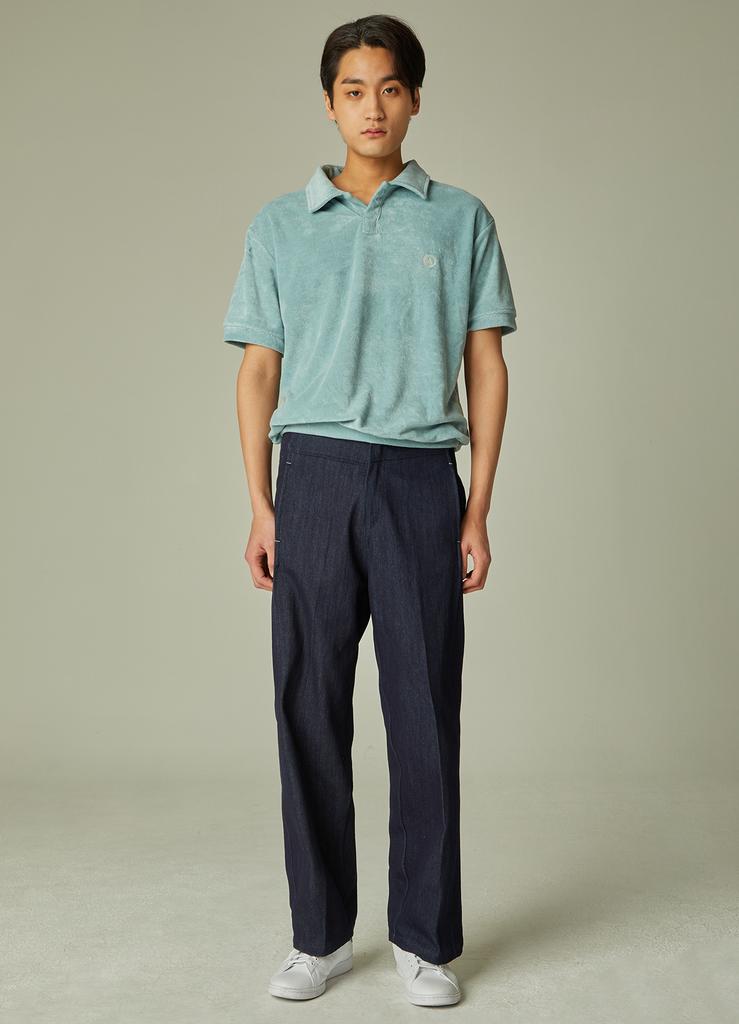 AGENT PEEK Agp Terry Polo Shirt Mint