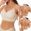Roupa íntima feminina sem costura, sexy, ajustável, alças removíveis, sutiã de verão, costas nuas, tops invisíveis, bralette, lingerie confortável