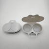 Microwave Dual Cavity Microwave Egg Poacher With Lid Handle Steamer Plastic Fryer Egg Boiler Egg Steaming Mold Kitchen Fried Egg 6