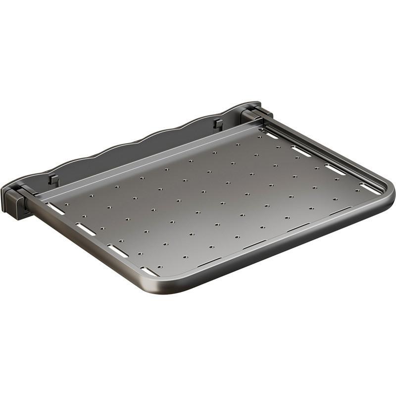 Aluminium Badezimmer-Wandregal mit Haken für Duschaufbewahrung und Handtuchorganisation