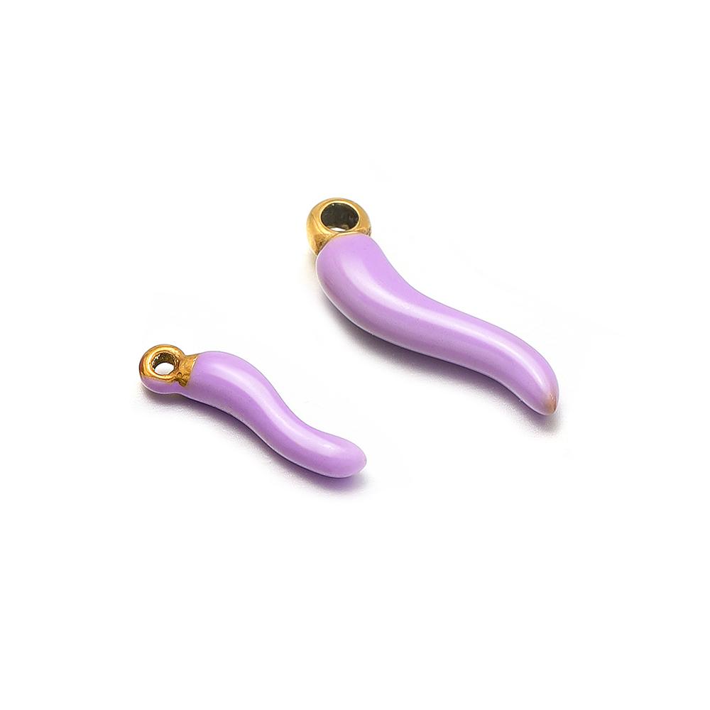 5pcs Stainless Steel Little Pepper Charms for Women Necklace Girls Bracelet Findings DIY Jewelry Accessories Earrings Making