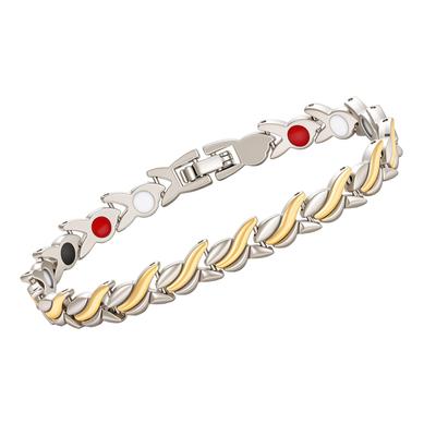 Retro Energy Bracelet with Magnetic Negative Ions & Infrared Germanium Stones for Health