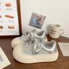 Milk Fufu Ugly Cute Big Head Little White Shoes 2025 Summer Thin Breathable Mesh Ins Student Versatile Ultra-light Board Shoes