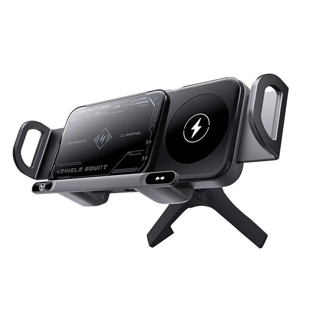 NEW Dual Coil Fold Screen Car Wireless Charger for Samsung Galaxy Z Fold 3 2 Flip 4 iPhone Fast Phone Charging Vent Mount Holder
