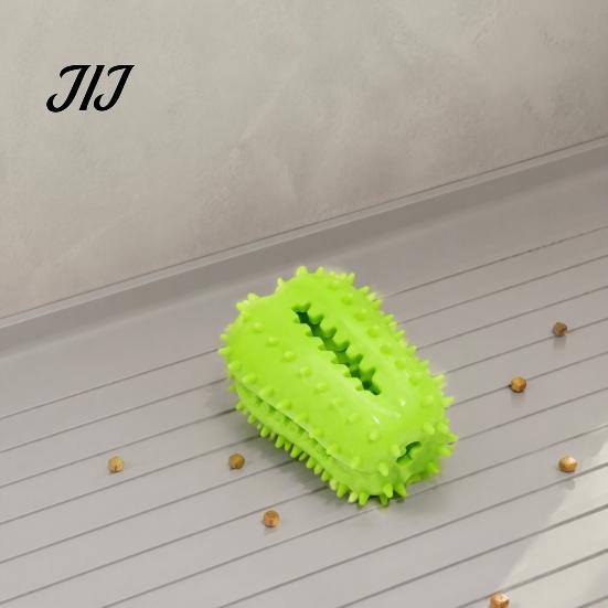 Indestructible TPR Dog Toys Spiky Chili Chew Toy, Treat Dispenser Durable Interactive Rubber Toy for Teeth Cleaning, Mental Stimulation Slow Feeder