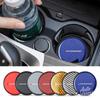 Car Water Coaster Cup Carbon Fiber PVC Coaster Mat Non-slip Accessories For BMW E30 E34 E36 E39 E46 E52 E53 E60 E61 E62 E70 E71 APV5