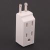 3 In 1 American Standard Power Plug Adapter Nema 1-15P Male To Female 125 Degree Rotation Us 2 Pin To 3 Pins Socket