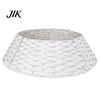 Christmas Tree Collar Handwoven Rattan Collar, Natural Brown Base Skirt, Decorative Indoor Ornament Wicker Stand Cover for Home Office Floor