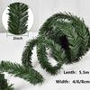 1Pcs Christmas Decoration Green Garland Artificial Plant Wreath Ornament for Home Decor Party DIY New Year Xmas Tree Accessory