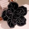 Zircon Fabric Flowers Brooch Metal Pin Wedding Jewelry New Skirt Shirt Decor