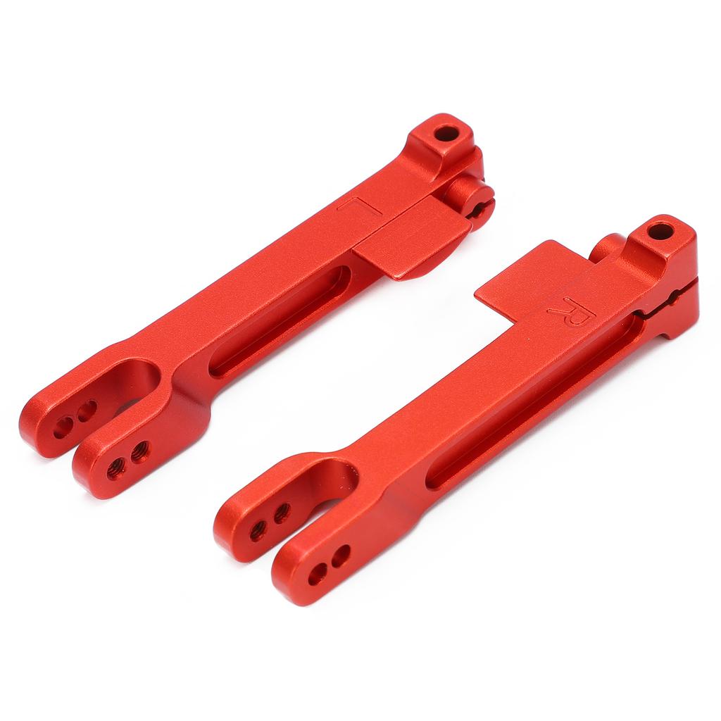 2pcs Sway Bar Arms Rear Aluminum Alloy Double Positioning Holes AntiRoll   with Screws for 1Celsius7 Remote Control Car(Red )