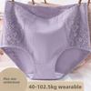 Plus Size Female Summer Cotton Middle and High Waist-middle  Aged Mother Underwear