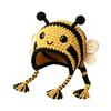 Handmade Yarn Crafts Animal Hood Hat Crochet Kit, DIY Earflap Craft Complete Knitting Materials Cute Crafting Project for Adults Teens, Gift